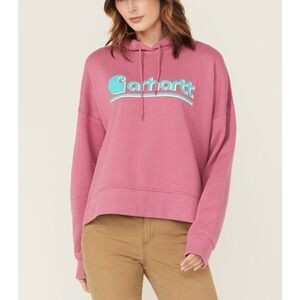 Carhartt WOMEN'S TENCEL™ FIBER SERIES LOOSE FIT GRAPHIC HOODED SWEATSHIRT